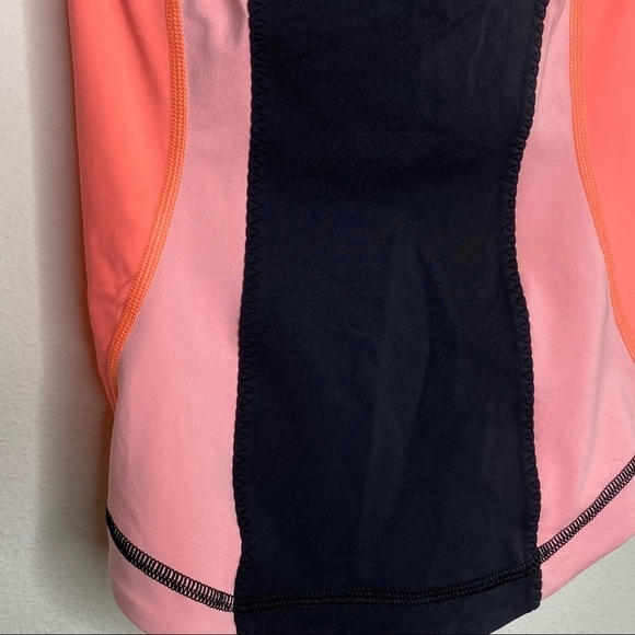 Lululemon Cardio Kick Tank Black Coral Orange - Picture 2 of 8